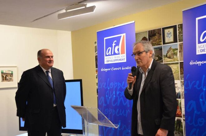 Dov Zerah, Directeur général de l’Agence Française de Développement et Alain Mingam, Président du jury du prix © Geneviève Delalot Dov Zerah, Directeur général de l’Agence Française de Développement et Alain Mingam, Président du jury du prix © Geneviève Delalot